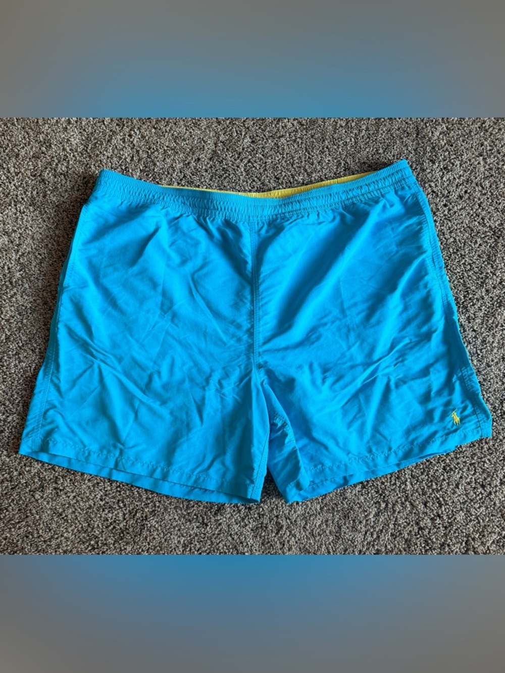 Polo Ralph Lauren Bright Blue & Yellow Swim Trunks 4XB